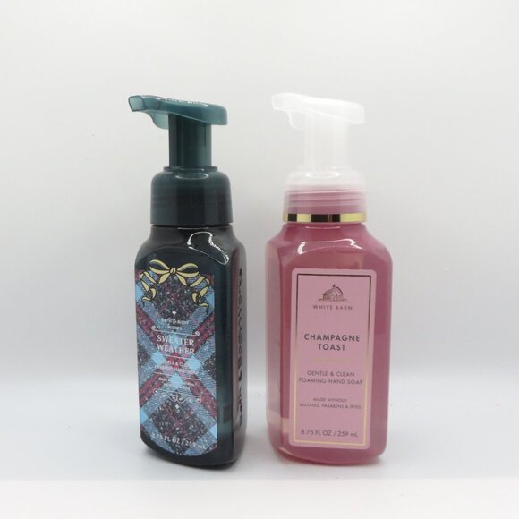 Bath & Body Works Champagne Champagne Toast & Sweater Weather foaming hand Soap - Picture 2 of 5